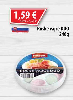 Ruské vajce DUO 240 g