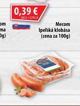 Mecom Ipeľská klobása 100 g