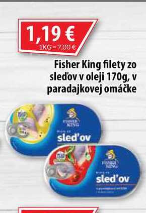 Fisher King filety zo sledov v oleji 170 g