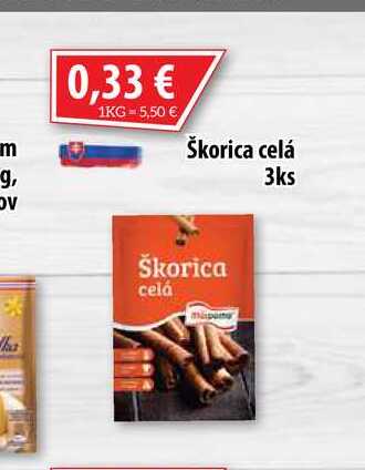 Škorica celá 3 ks