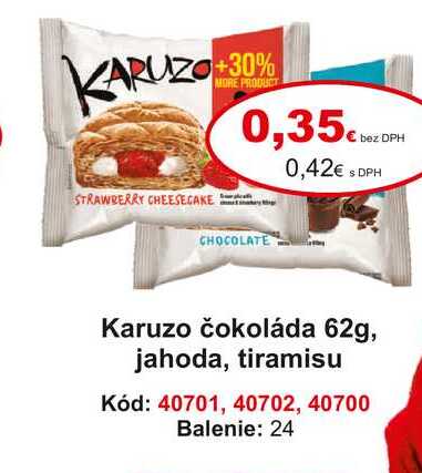 Karuzo čokoláda 62 g