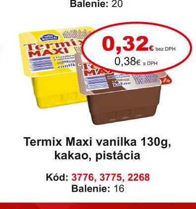 Termix Maxi vanilka 130g