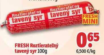 FRESH Roztieratelný tavený syr 100g