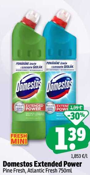 Domestos Extended Power Pine Fresh, Atlantic Fresh 750ml