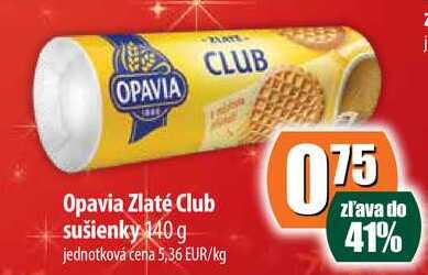Opavia Zlaté Club sušienky 140 g