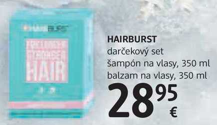 HAIRBURST darčekový set šampón na vlasy, 350 ml balzam na vlasy, 350 ml 