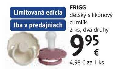 FRIGG detský silikónový cumlík 2 ks, dva druhy