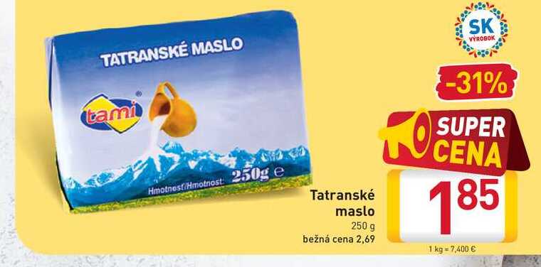Tatranské maslo 250 g