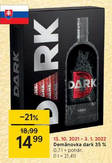 Demänovka dark 35 %, 0,7 l