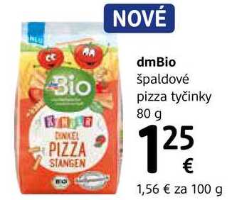 dmBio špaldové pizza tyčinky, 80 g