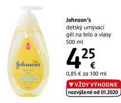 Johnson's detský umývaci gél na telo a vlasy, 500 ml