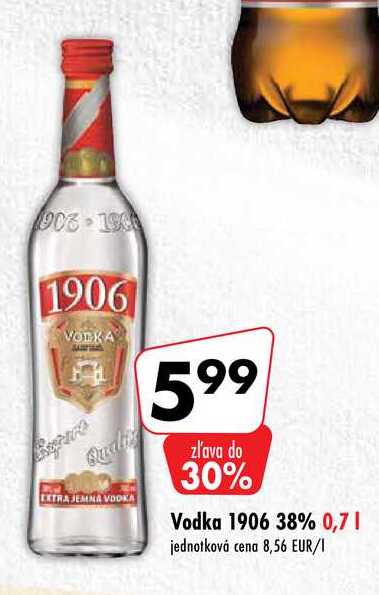 Vodka 1906 38% 0,7 l