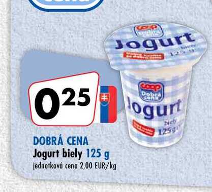 Jogurt biely 125 g