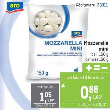 Mozzarella mini 150g