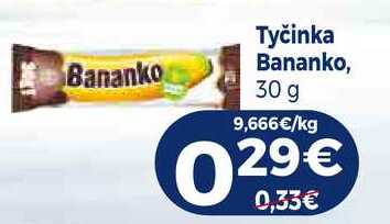 Tyčinka Bananko, Bananko 30 g