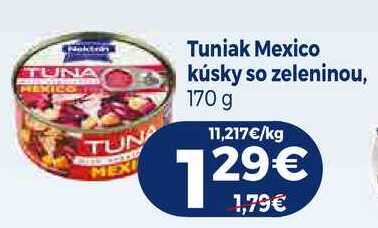 Tuniak Mexico kúsky so zeleninou 170g