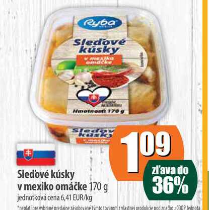 Sledové kúsky v mexiko omáčke 170 g