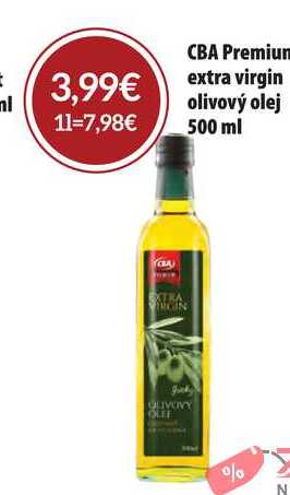 CBA Premium extra virgin olivový olej 500 ml 