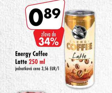 Energy Coffee Latte 250 ml 