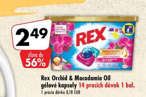 Rex Orchid & Macadamia Oil gélové kapsuly 14 pracích dávok 