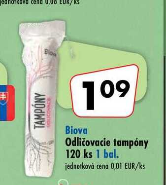 Odličovacie tampóny 120 ks