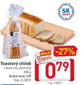 Toastový chlieb 500 g
