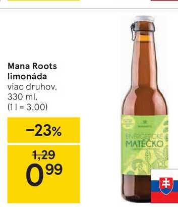 Mana Roots limonáda, 330 ml