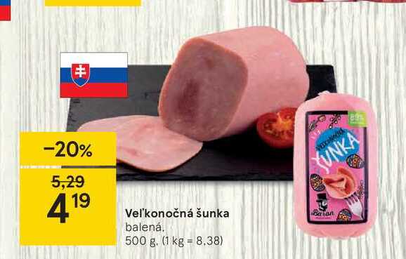 Veľkonočná šunka, 500 g