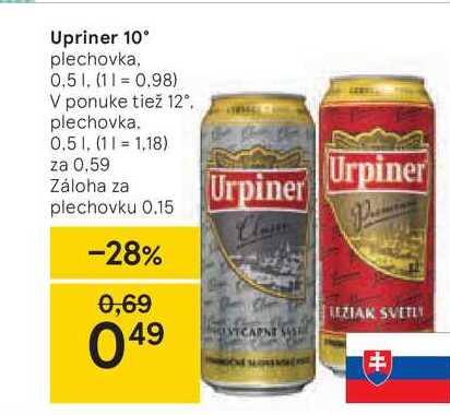 Urpiner 10 %, 0,5 l