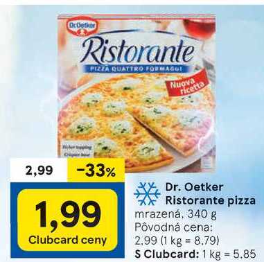 Dr. Oetker Ristorante pizza mrazená, 340 g