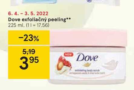 Dove exfoliačný peeling, 225 ml