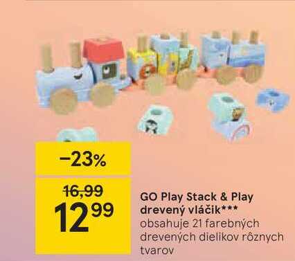 GO Play Stack & Play drevený vláčik
