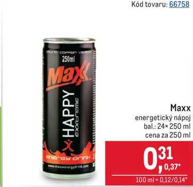 Maxx energetický nápoj 250ml