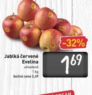 Jablká červené Evelina  1 kg