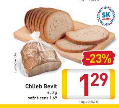  Chlieb Bevit 450 g 