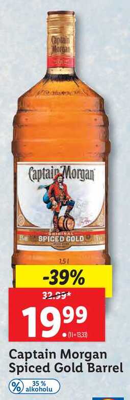 Captain Morgan Spiced Gold Barrel 1,5 l