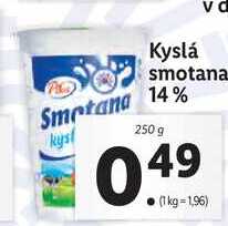 Kyslá smotana  14% 250 g 