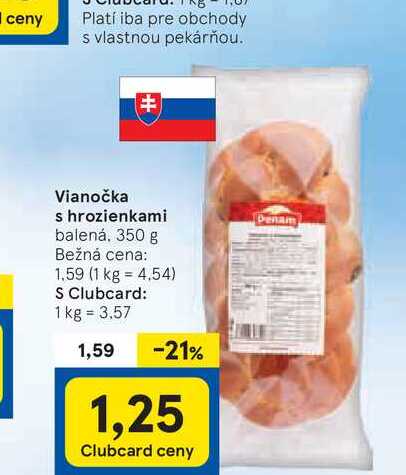 Vianočka s hrozienkami, 350 g