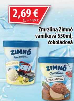 Zmrzlina Zimnô vanilková 550ml