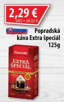 Popradská káva Extra špeciál 125g 