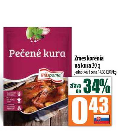 Zmes korenia na kura 30 g