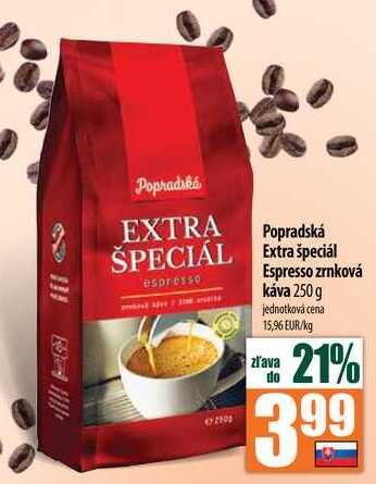 Espresso zrnková káva 250 g 