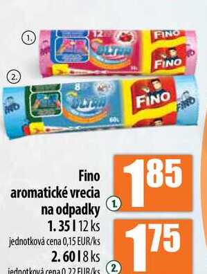 Fino aromatické vrecia na odpadky 35 l, 12 ks