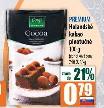 Holandské kakao plnotučné 100 g 
