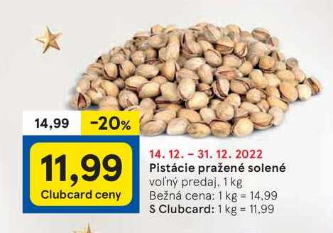 Pistácie pražené solené, 1 kg