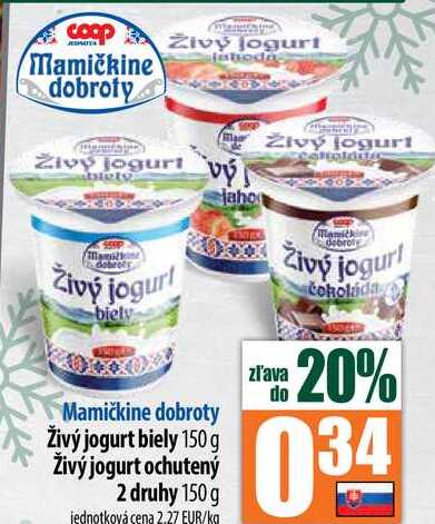Živý jogurt biely 150 g 