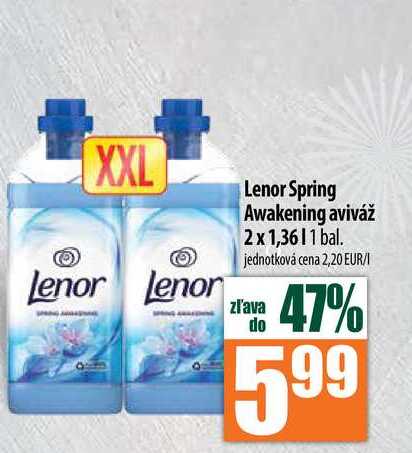 Lenor Spring Awakening aviváž 2x 1,36 l