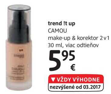 trend !t up CAMOU make-up & korektor 2v1, 30 ml