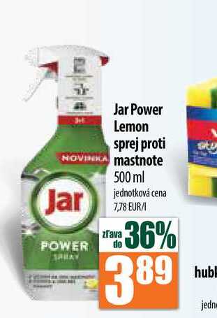 Jar Power Lemon sprej proti mastnote 500 ml  