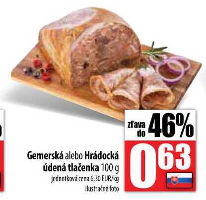 Hrádocká údená tlačenka 100 g